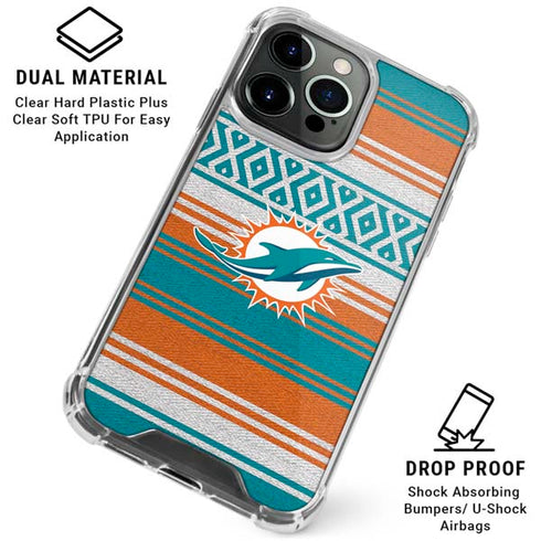 NFL Miami Dolphins Trailblazer iPhone 16 Pro Clear Case
